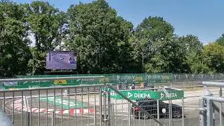 DTM Norisring 2023 Samstag Alpha-Trib&uuml;ne BMW M2 Cup Start und 2. Runde mit Unfall