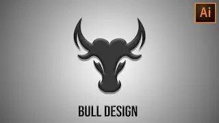 Bull logo design | ESport logo design | illustrator logo design | illustrator tutorial 2022