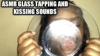 ASMR Glass Tapping Hand Sounds +Glass Kissing No Talking 🤫