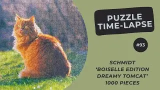 1000 pieces Jigsaw Puzzle | Boiselle Edition - Dreamy Tomcat | Time Lapse #93