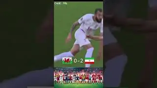 Wales vs Iran Two late goals from Rouzbeh Cheshmi & Ramin Rezaeian gave Iran all three point #fifa