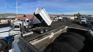 Delivering hot asphalt / Barstow ca 
