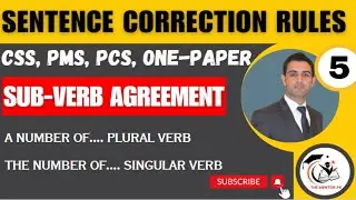Sentence Correction Rule 11 II Verb with 'A Number of' & 'The Number of'