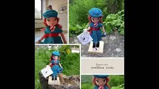 Francesca, handmade crochet doll