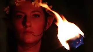 Fata Morgana Elfe Artiste Cirque Bolas en feu - Fire Po&iuml; - Fire Artist
