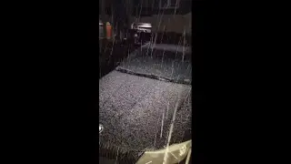 Sleet near Conroe, Texas | Houston Winter Storm