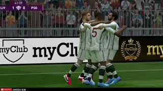 MATCHDAY KONAMI CUP | LIVERPOOL VS PSG | gameplay PES 2020 MOBILE