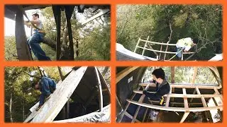 Upgrade Timelapse Of The 55FT High Treehouse (4K)