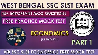 📚 WBSSC SLST Economics Mock Practice Set 1 | Practice & Perfect Your Exam Skills! 🚀