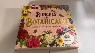 Botanical Sticker book flip through