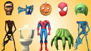 WRONG HEADS BLUE HOUSE HEAD, TRIPLE BLUE SIREN HEAD, SIREN HEAD DARK, SIREN HEAD TOILET, SIREN CUBE