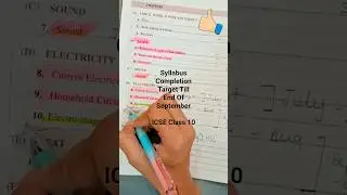 Syllabus Completion Target Till End Of September #icseclass10 #class10icse #icse2026 #icsesyllabus