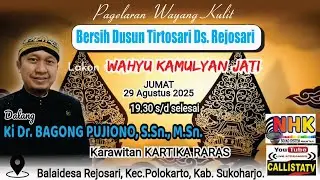 Live Wayang Kulit BESIH DESA Dk. Tirtosari Ds.Rejosari/Ki Bagong Pujiono/ 29-08-2025.