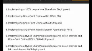 SharePoint, Office 365, Azure - Hybrid Cloud Strategies Webinar - EPC Group - Part 1