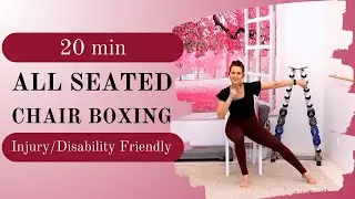20 Min Seated Chair Cardio Boxing Workout | Low Impact Exercise for All Levels | Fat Burning Zone!