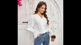 Chic French Shirt with Flared Sleeves