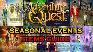 Adventure Quest Seasonal Events Items Guide Pt.2