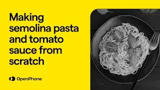 Making semolina pasta and tomato sauce from scratch