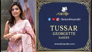 Tussar Georgette Sarees Online Shopping | Brand Mandir Sarees