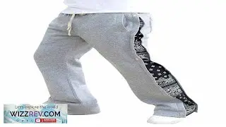 Men's Minimalist Casual Cashew Print Patchwork Drawstring Waist Sweatpants SHEIN USA