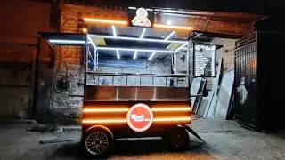#chinesefoodcart  with bike toyble system  6x3 feet fully lokable cart make by js food cart in delhi