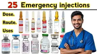 25 Emergency Injections | Emergency Drugs | All Emergency Injection