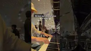 Most epic reaction for experience #piano #publicpiano #experience
