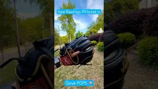 Rawlings 11.75 R9 Break in and glove pops!!! ⚾️💥 #baseball #baseballszn #rawlings #glovepops