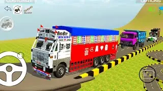 Driving Modefied Indian Truck 3 & Modified Dumper & Pickup #driving #dumper  #3dgame #gadiwalagame 