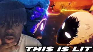 (They really boxing in space) COSMIC GAROU VS SAITAMA FIGHT (reaction video)￼