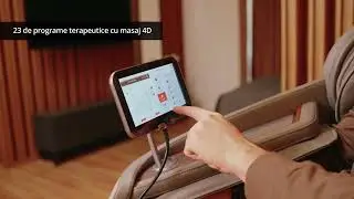 VELETA II DELUXE - fotoliu de masaj 4D, 23 programe terapeutice automate, &icirc;ncălzire spate și tălpi