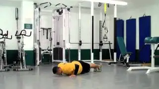 Push up hold at bottom Core