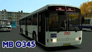 Mercedes Benz O345 Turk в Омской окраске, карта Соловец