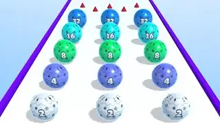 Ball Merge 2048 👩‍❤️‍💋‍👩🎱🐣 MAX LEVELS!! All Levels Gameplay Android, iOS NEW UPDATE