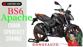 BS6 Apache 160 4v chain sprocket change tamil #donofauto #bs6 #apache #rtr