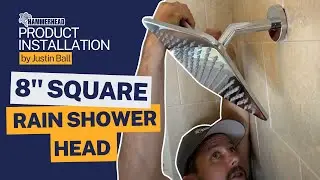 How to Install the 8 Inch Square Rain Shower Head | HammerHead