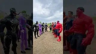 RANDOM TEAM SUPER HERO vs TEAM VENOM | WHO is MOST POWERFUL ? | MARVEL TOYS