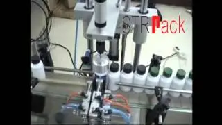 Liquid filling, capping, sealing line