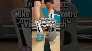 #Traction_test of the Nike Kobe 8 Protro &ldquo;Venice Beach&rdquo; colorway. #basketball #hoopkicks #shoes #nba
