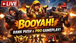 3️⃣ 🔴 LIVE FREE FIRE | Rank Push 🔥 1 Tap Headshot | Hindi Commentary