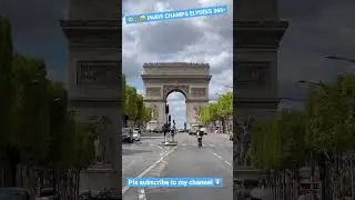 Stunning 360&bull; capture Champs Elys&eacute;es street Paris