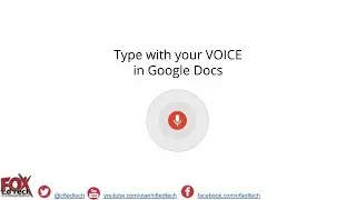 Voice Typing in Google Docs