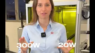 300W vs. 20W Faserlaser