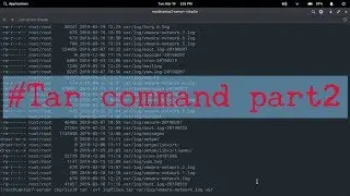 #tar command part2