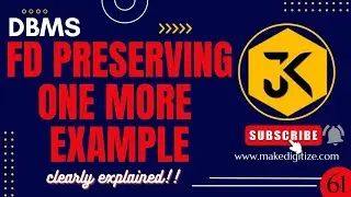 61 | DBMS | Functional Dependency Preserving: Practical Examples #dbms #functionaldependencies #gate