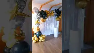 black,silver and Gold birthday party #shorts