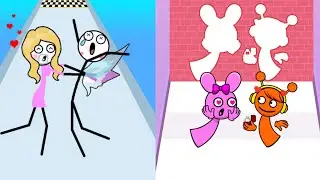 Through the Wall Vs Wall Challenge All  Max Level Android iOS Gameplay Run Funny Game