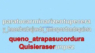 Burbujas De Amor karaoke 2 TONOS mas abajo