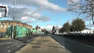 Driving On Bromyard Road A44, Watery Lane & Bransford Road B4485, Worcester, Worcestershire, England