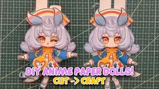 HOW TO MAKE PAPER DOLL GACHA LIFE | DIY | Draw so easy Anime